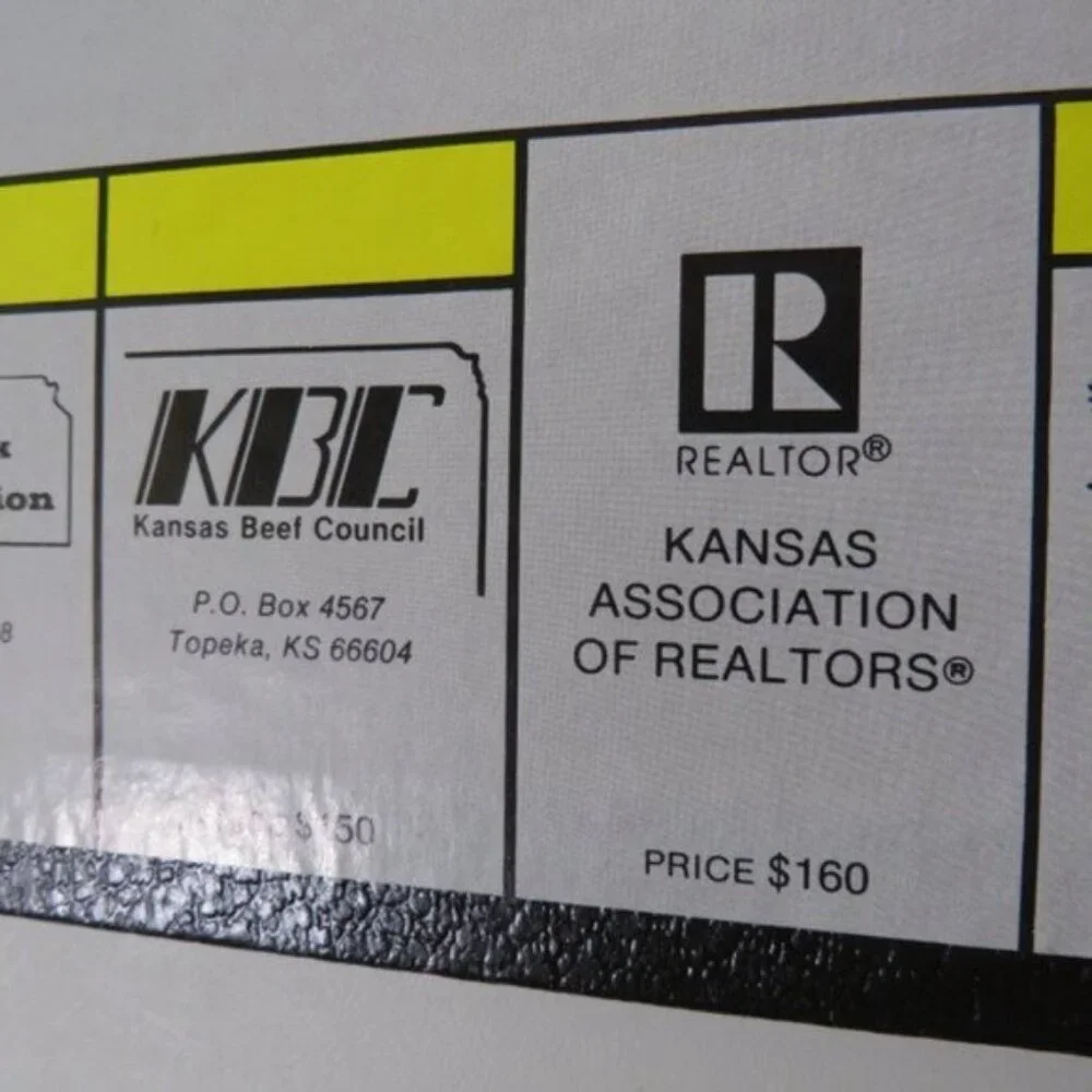 Sunfloweropoly Kansas Advertising Trivia Monopoly Board Game (Complete)